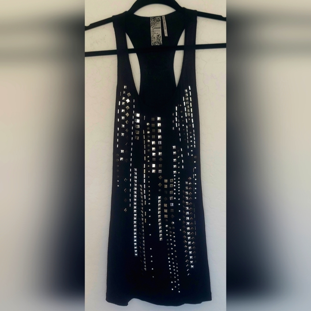 Guess Racerback Metal Studded Tank